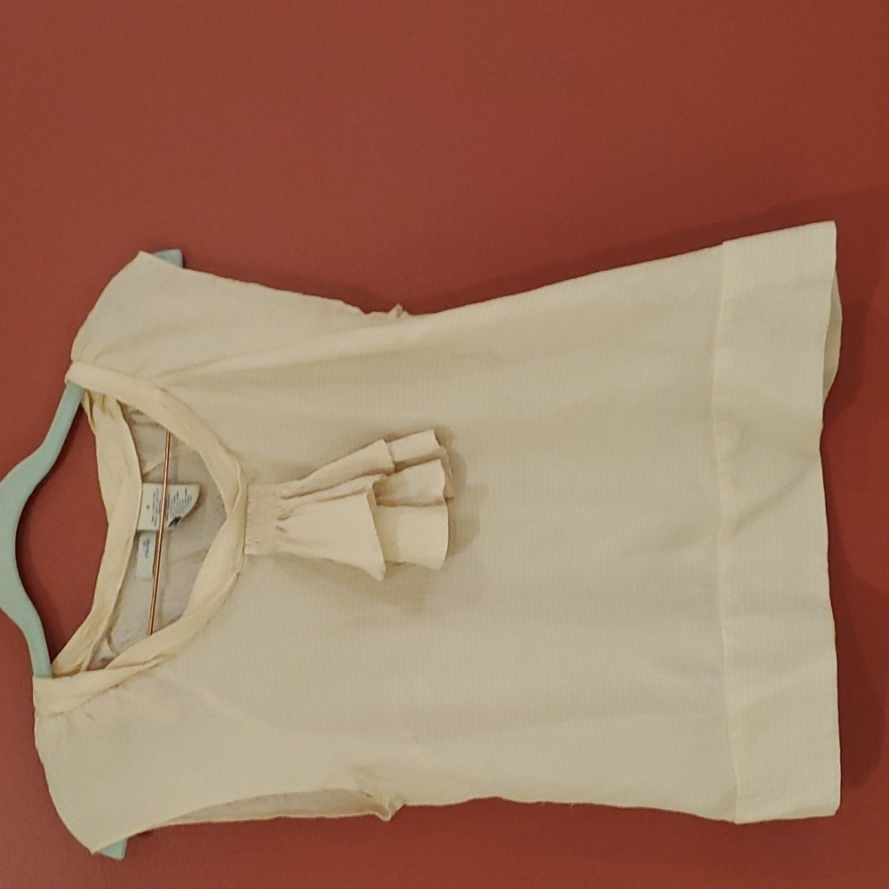 Anthropologie Odille textured silk blouse